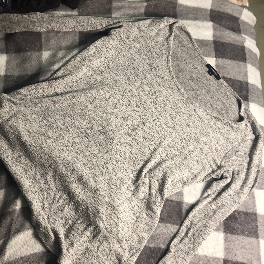 Solid Gray Sweater👽